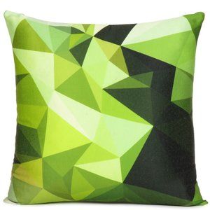 Geometric Green Throw Pillow